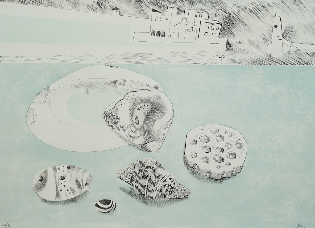 Mary Fedden OBE R.A. PPRWA, 1915-2012, 'Shells and Pebbles'